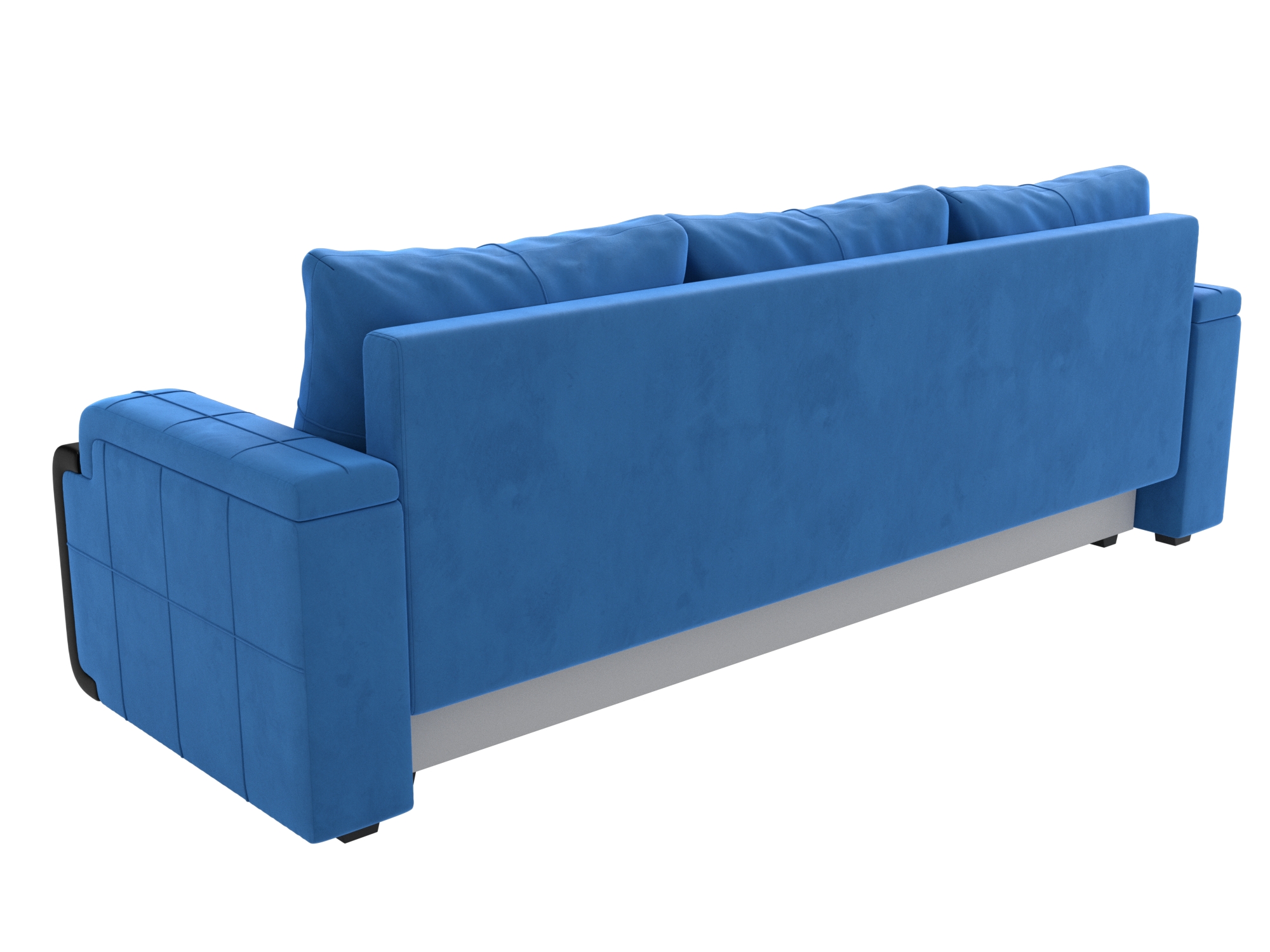 Прямой диван Николь Лайт (Голубой\Черный)