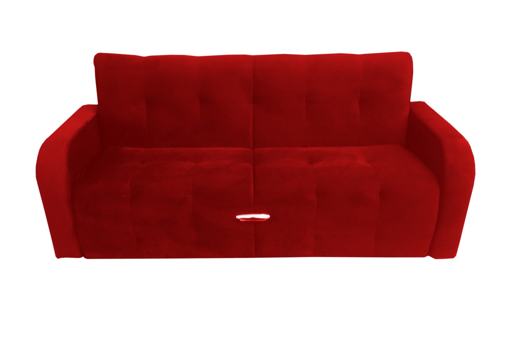 материал кожа для дивана красный