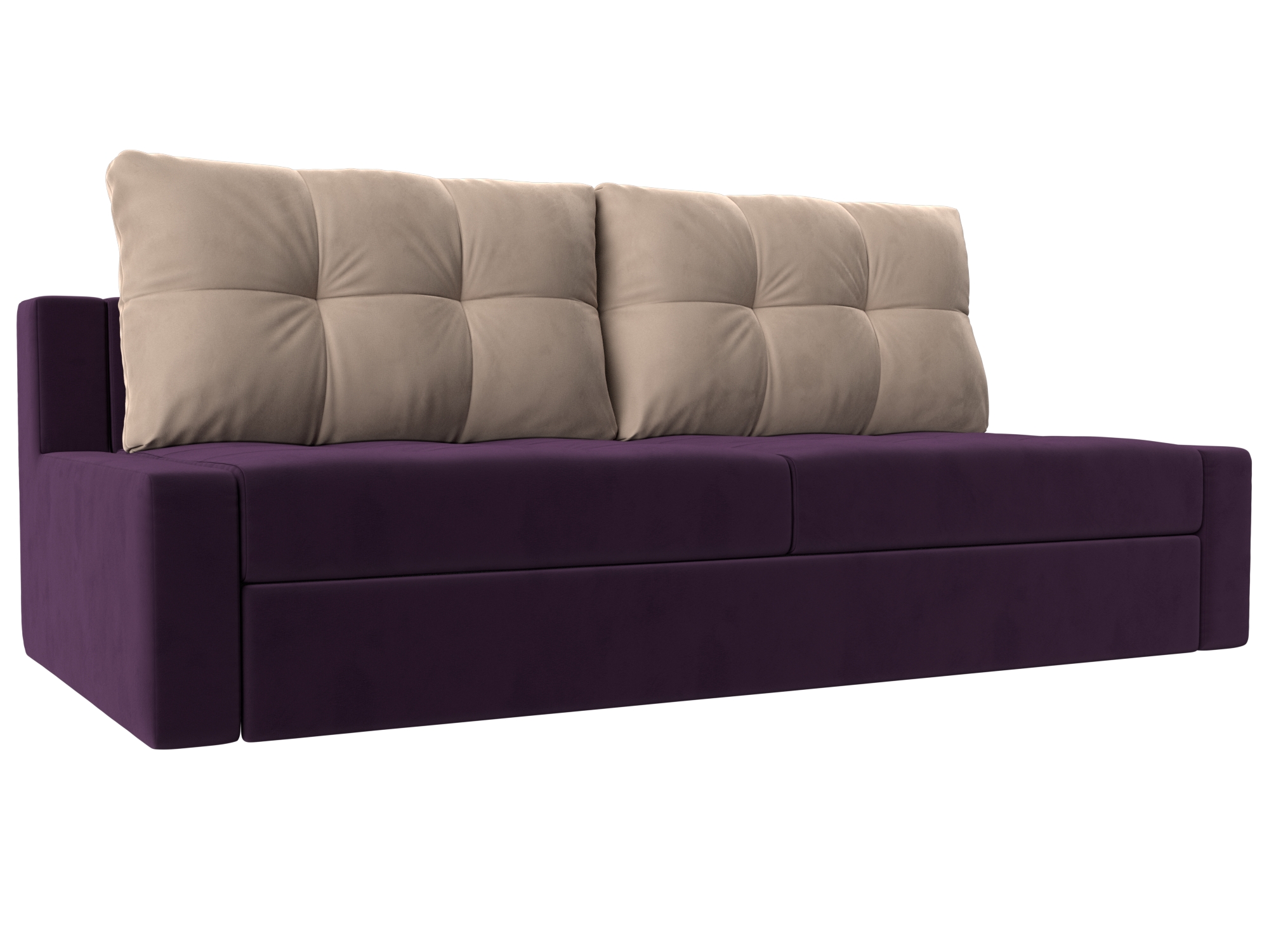 Прямой диван Мартин (Фиолетовый\Бежевый)