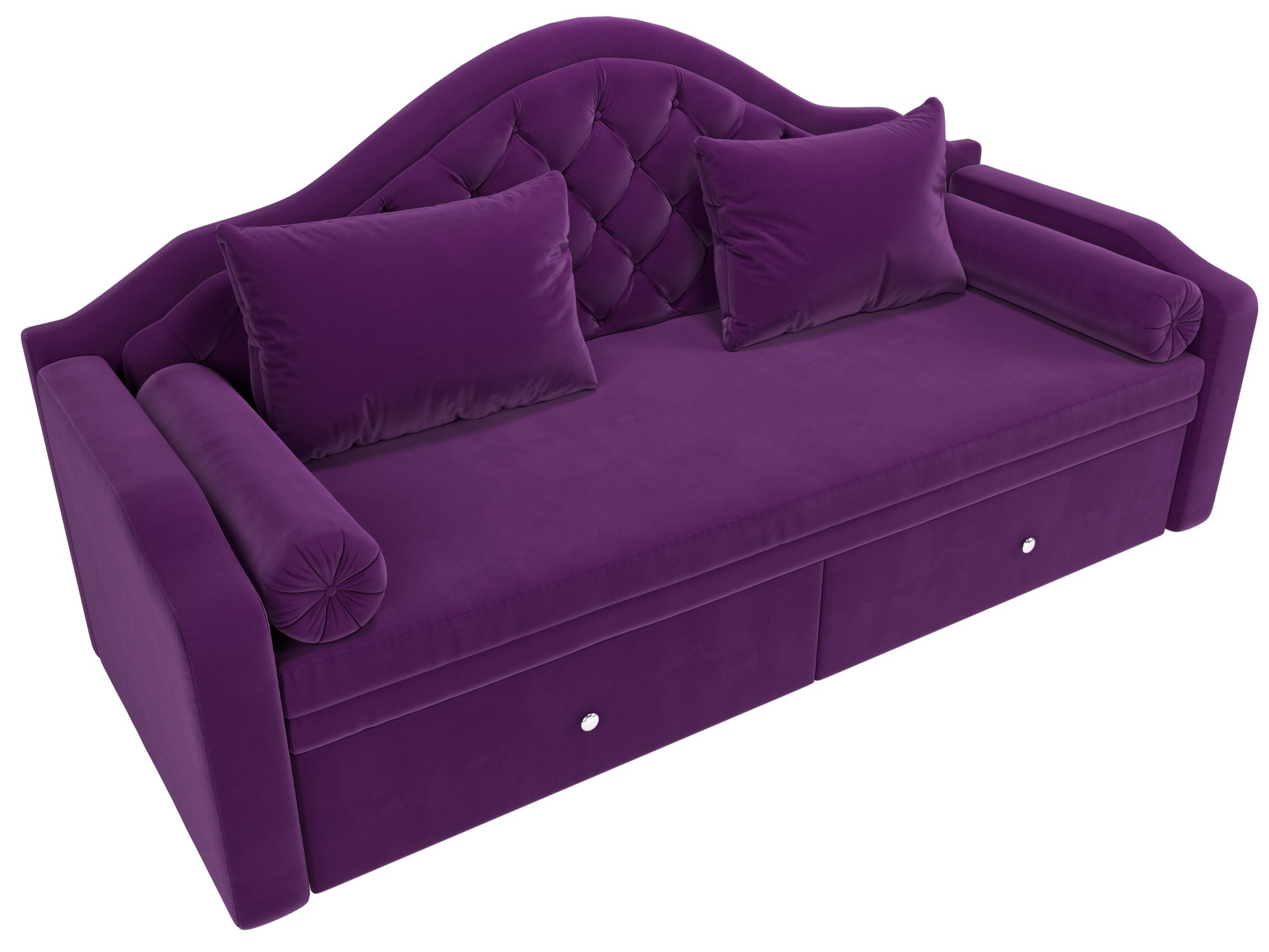 Прямой диван софа Сойер (Фиолетовый)