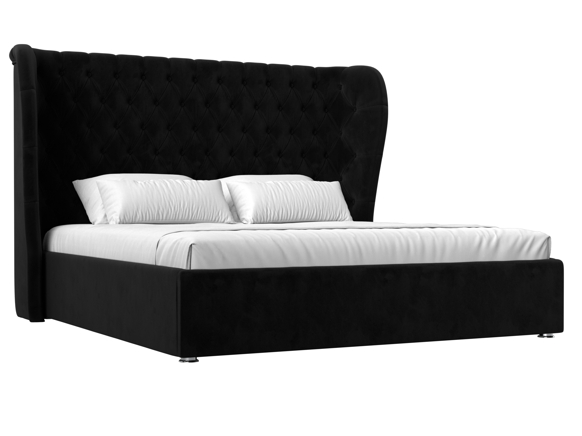 Интерьерная кровать Далия 160 (Черный)