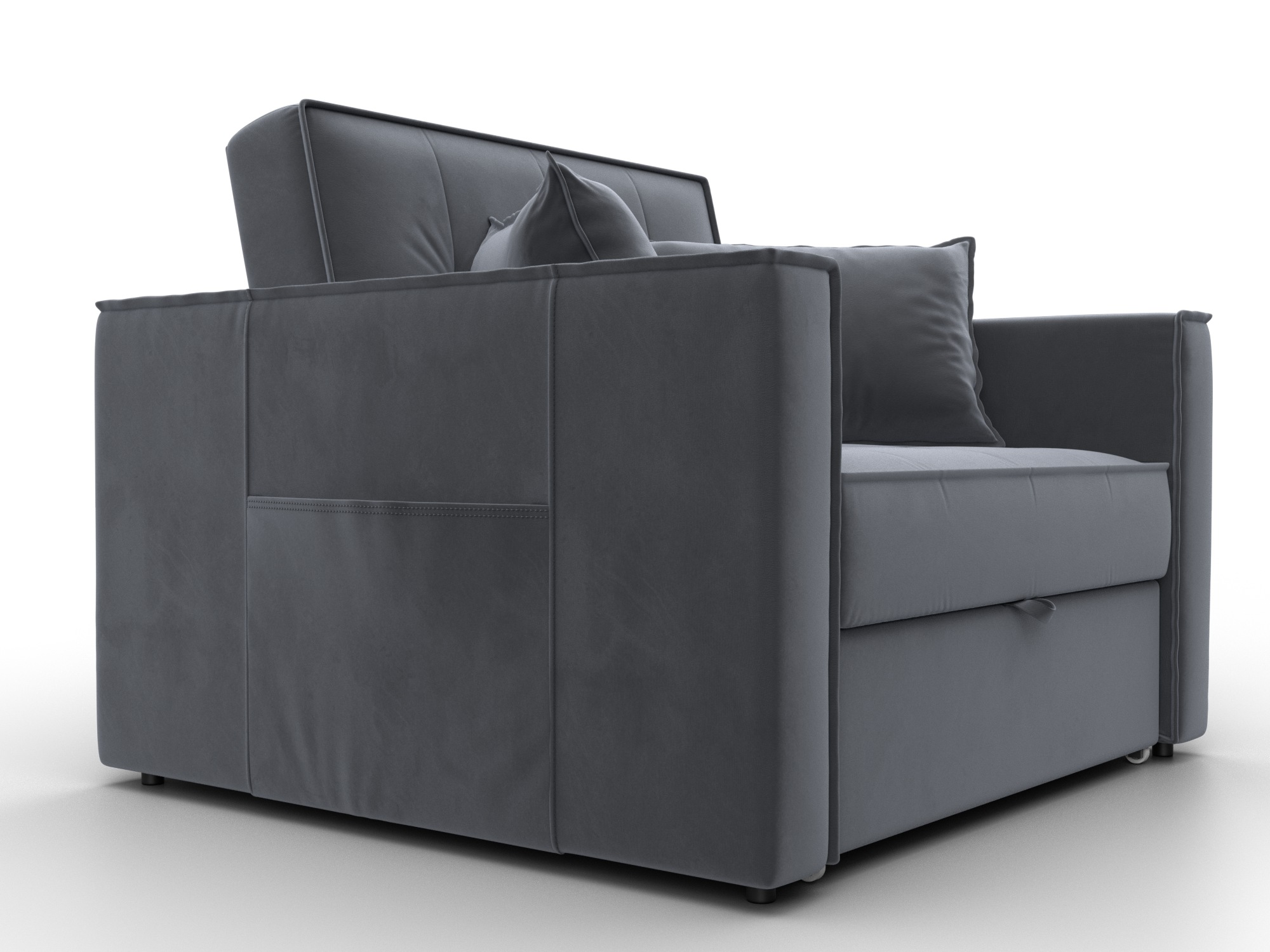 Кресло-кровать Лига-104 (80) ( SEVEN 17 серый )