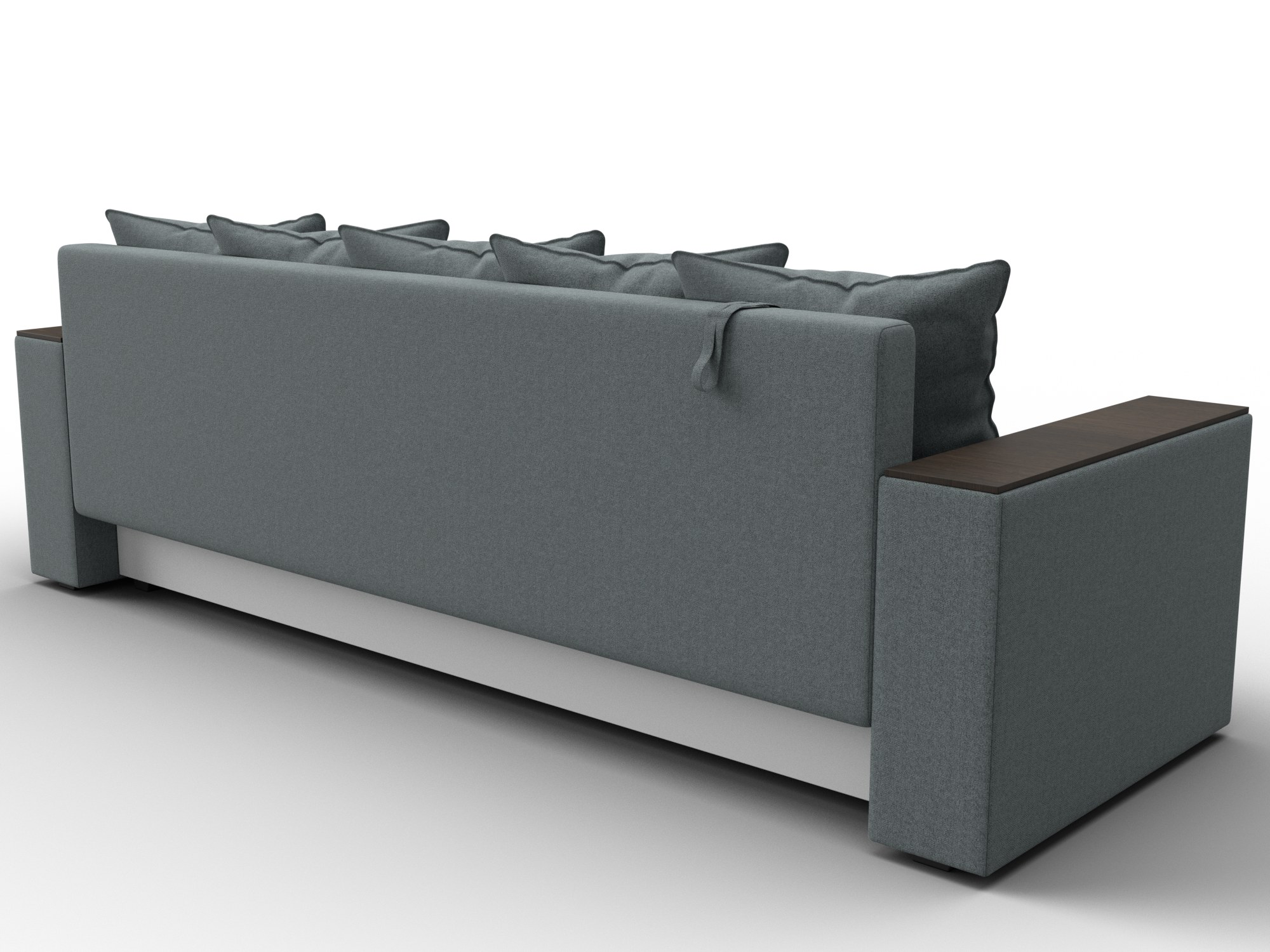 Диван прямой Дубай Лайт ( Амур 07 серый )