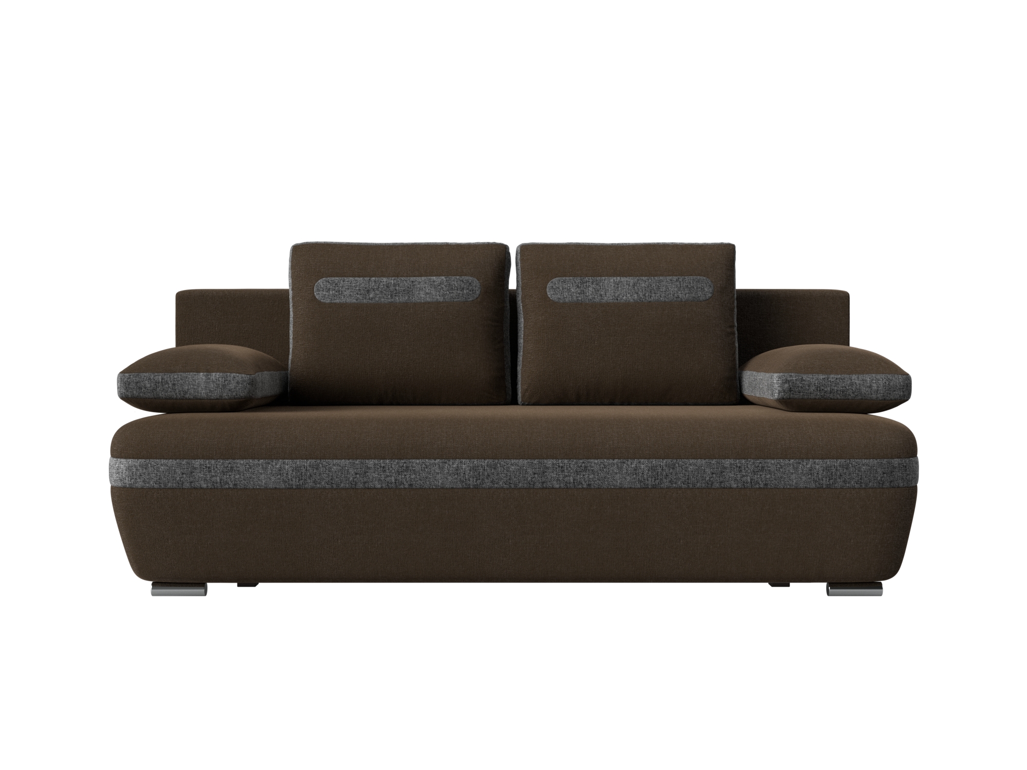 Прямой диван Каир (Коричневый\Серый)