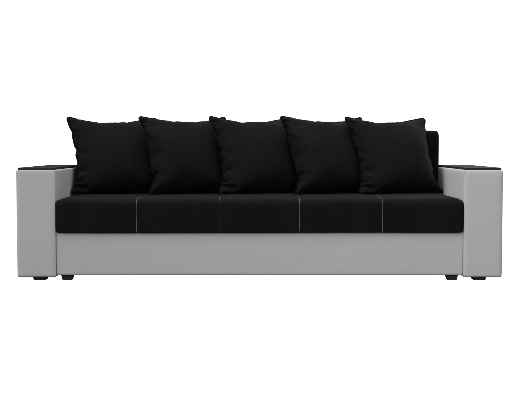 Диван прямой Дубай Лайт ( Черный;Белый )