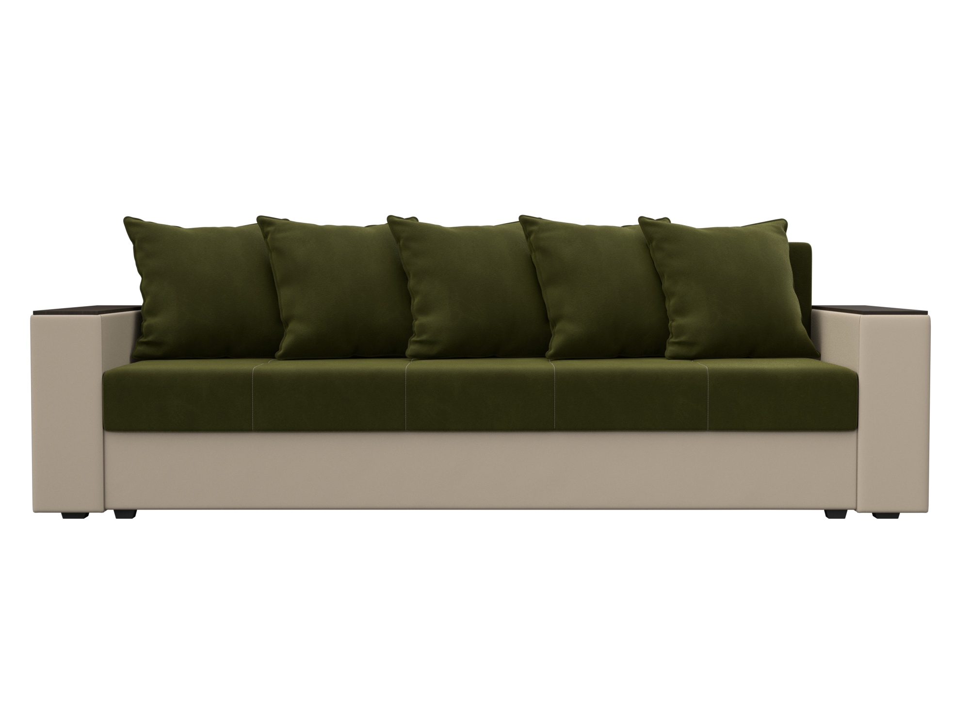 Диван прямой Дубай Лайт ( Зеленый;Бежевый )