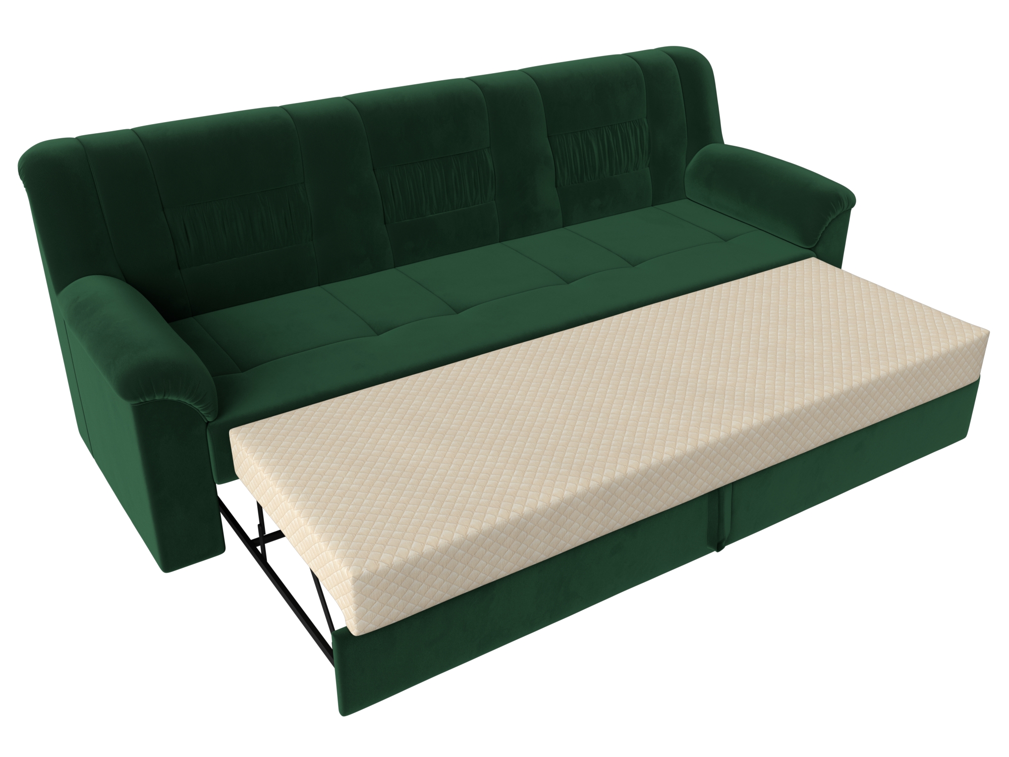 Прямой диван Карелия (Зеленый)
