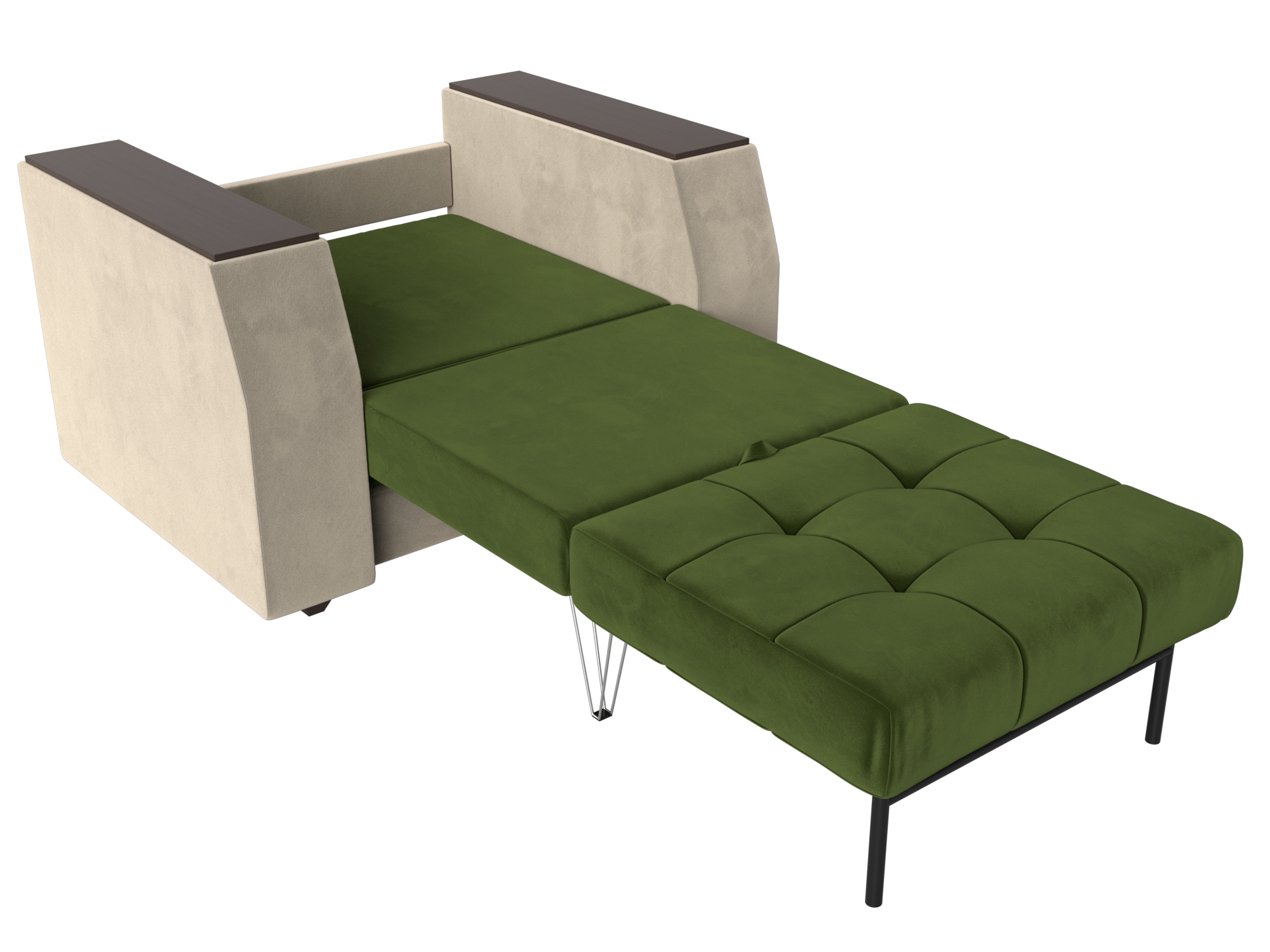 Кресло-кровать Атлантида (Зеленый\Бежевый)