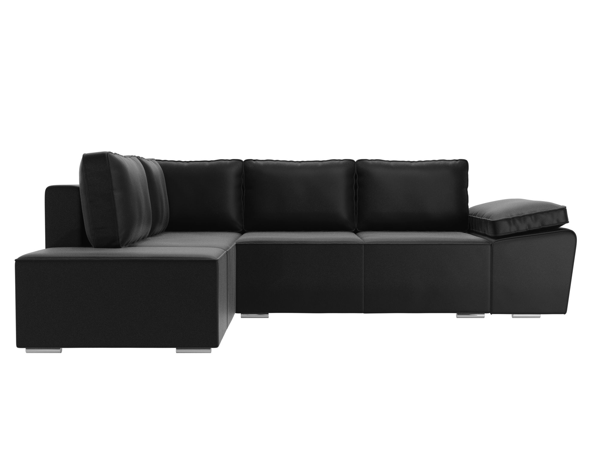 Угловой диван Хьюго левый угол (Черный)