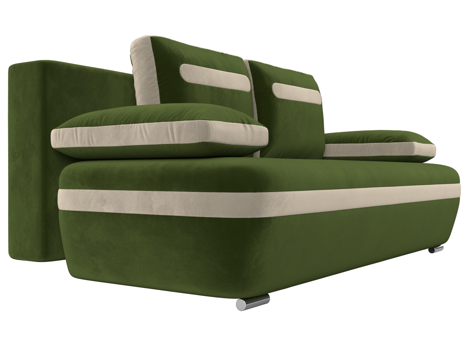 Прямой диван Каир (Зеленый\Бежевый)