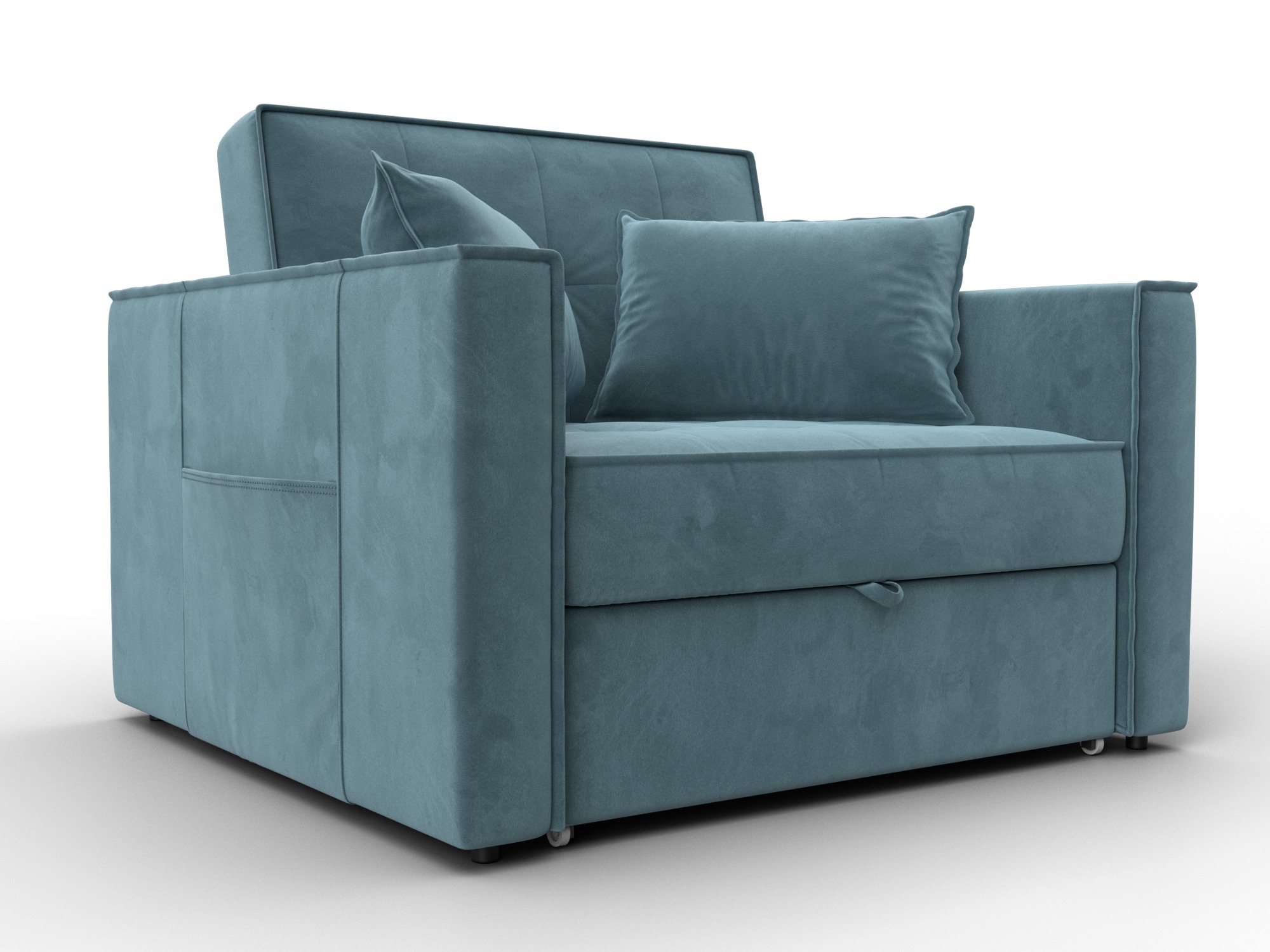 Кресло-кровать Лига-104 (80) ( SEVEN 113 бирюзовый )