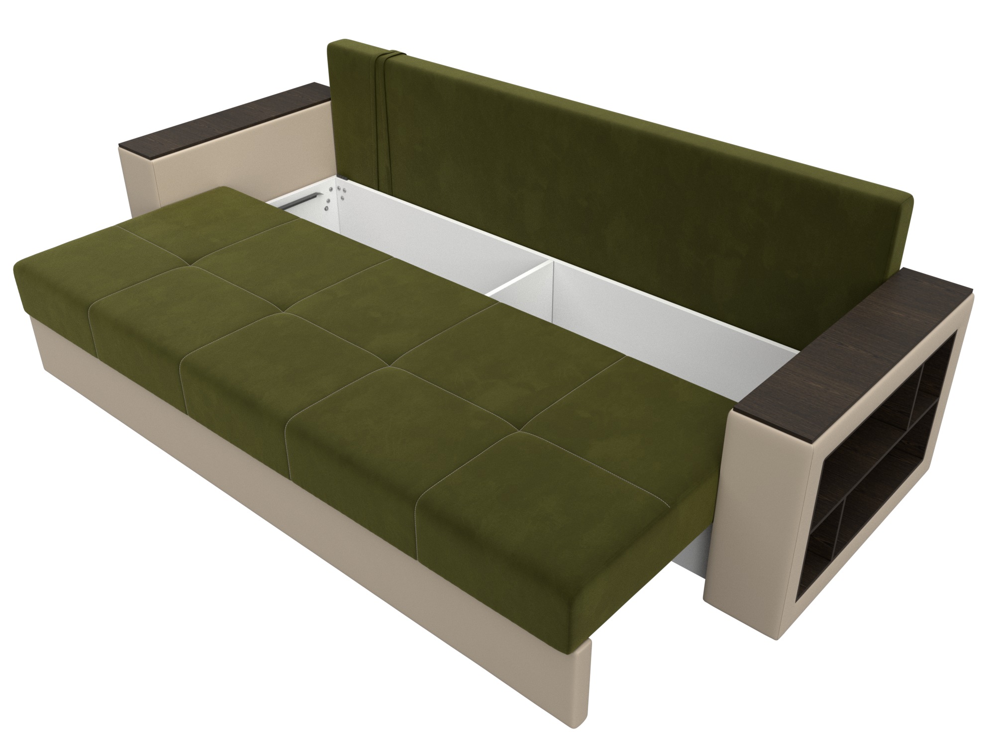 Диван прямой Дубай Лайт ( Зеленый;Бежевый )