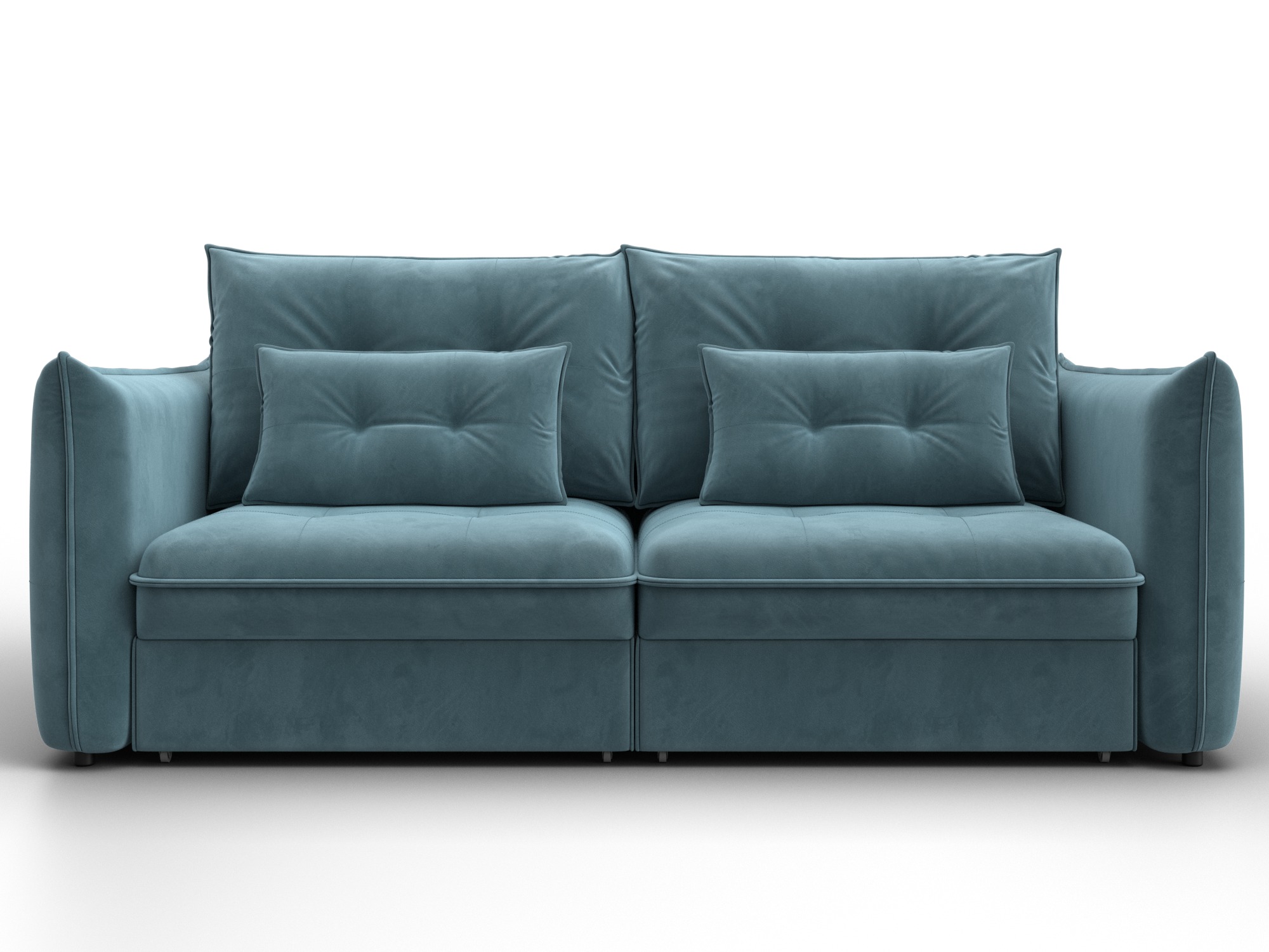 Диван прямой Лига-100 НПБ ( SEVEN 113 бирюзовый )