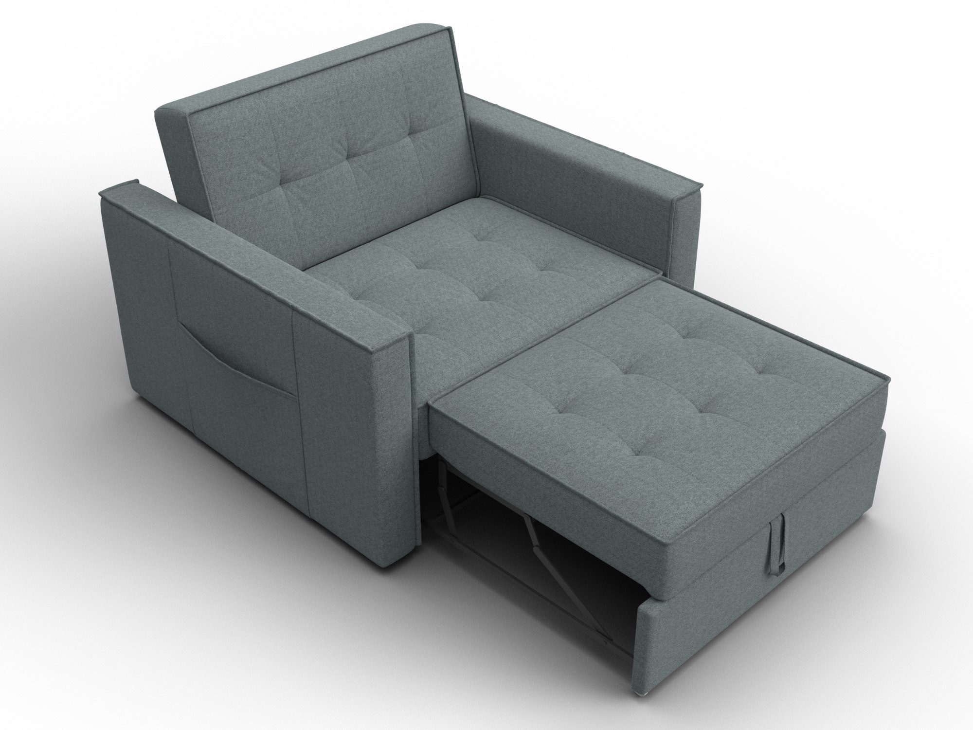 Кресло-кровать Лига-104 (80) ( Амур 07 серый )