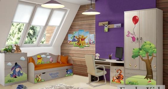 Детская готовая комната №6 серии Винни Пух