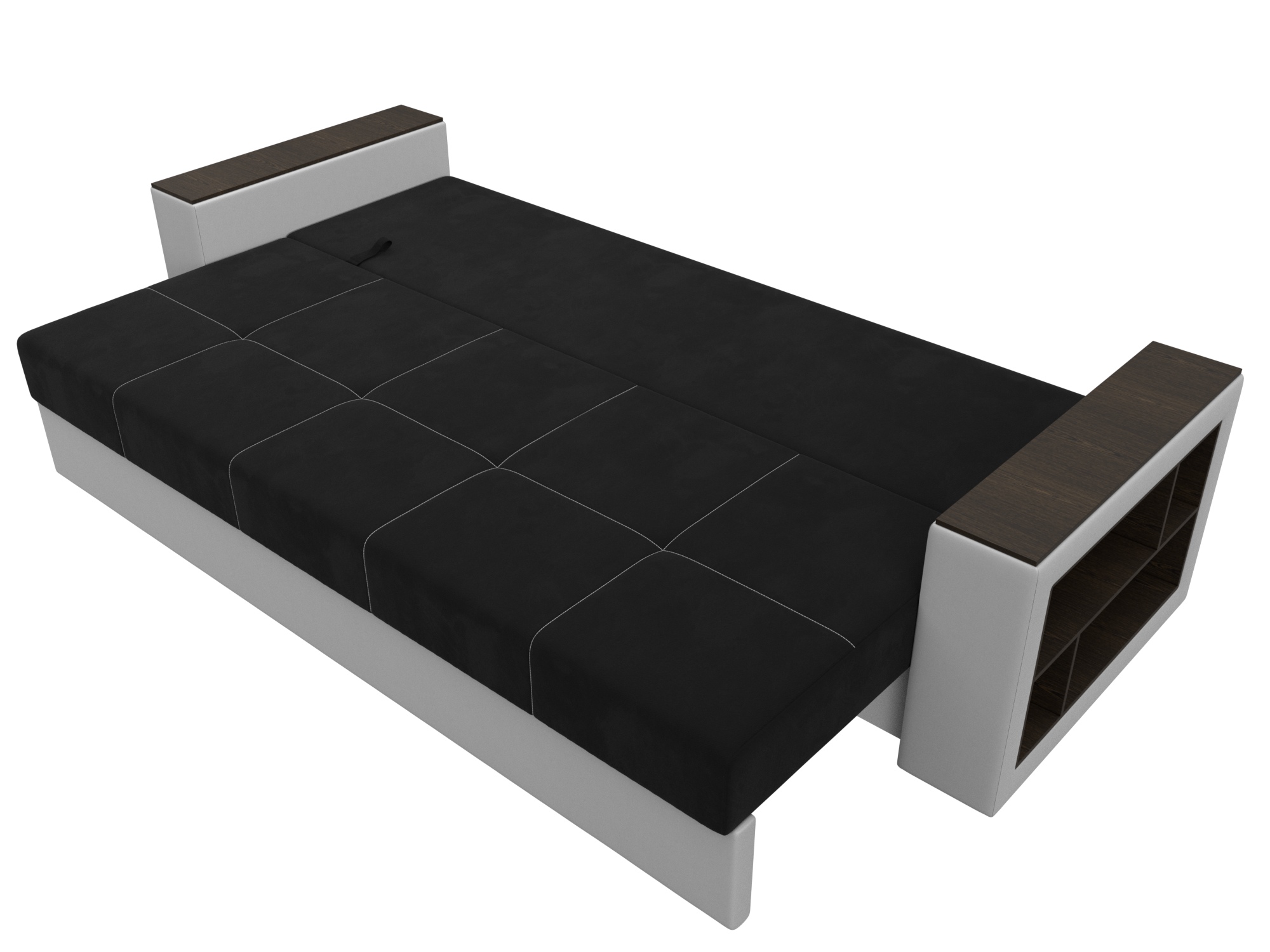 Диван прямой Дубай Лайт ( Черный;Белый )
