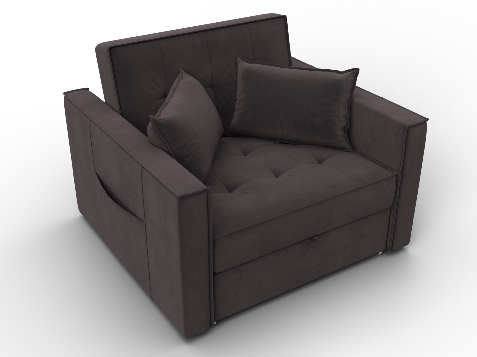 Кресло-кровать Лига-104 (80) ( SEVEN 727 коричневый )