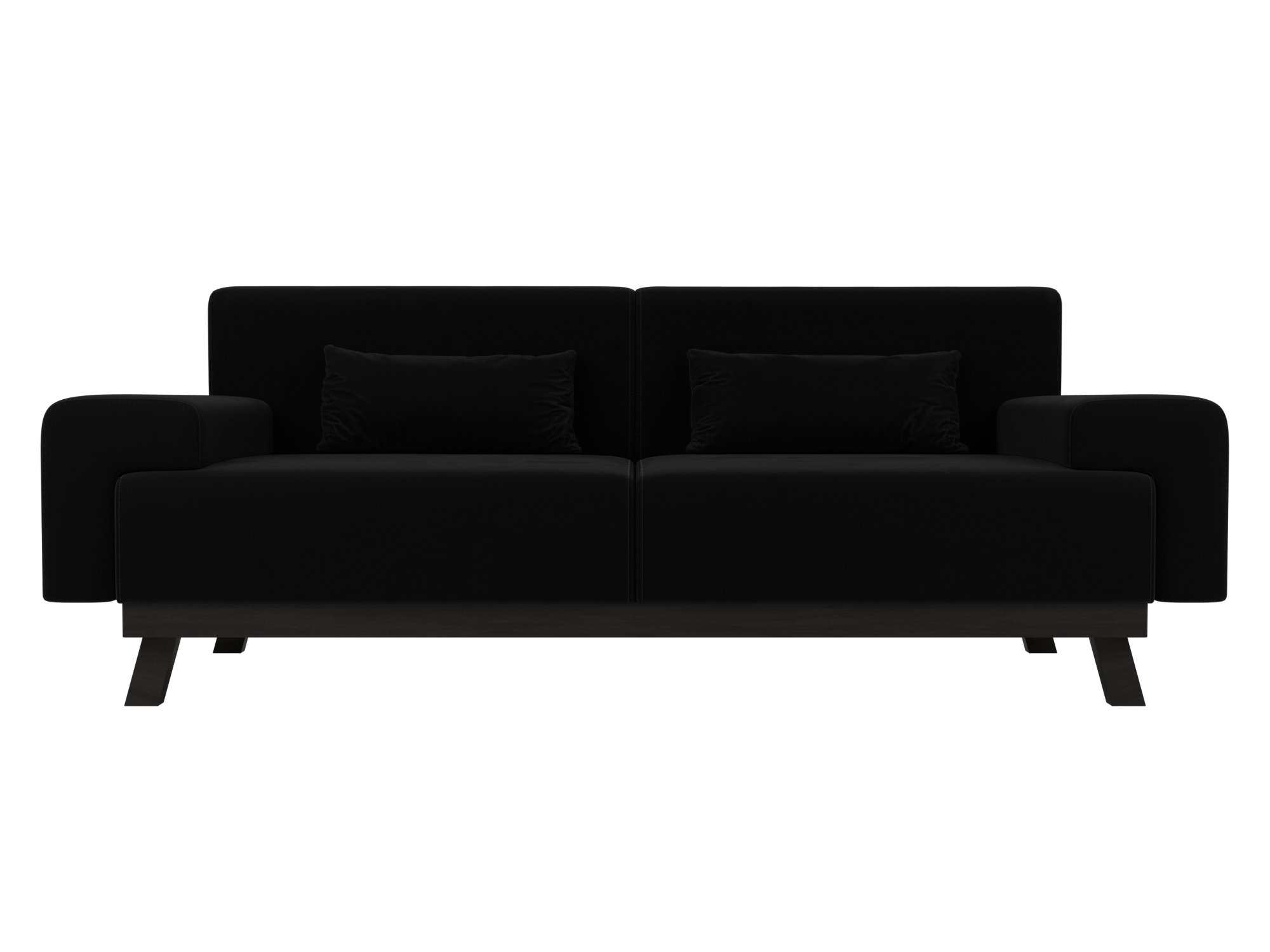 Прямой диван Мюнхен (Черный)