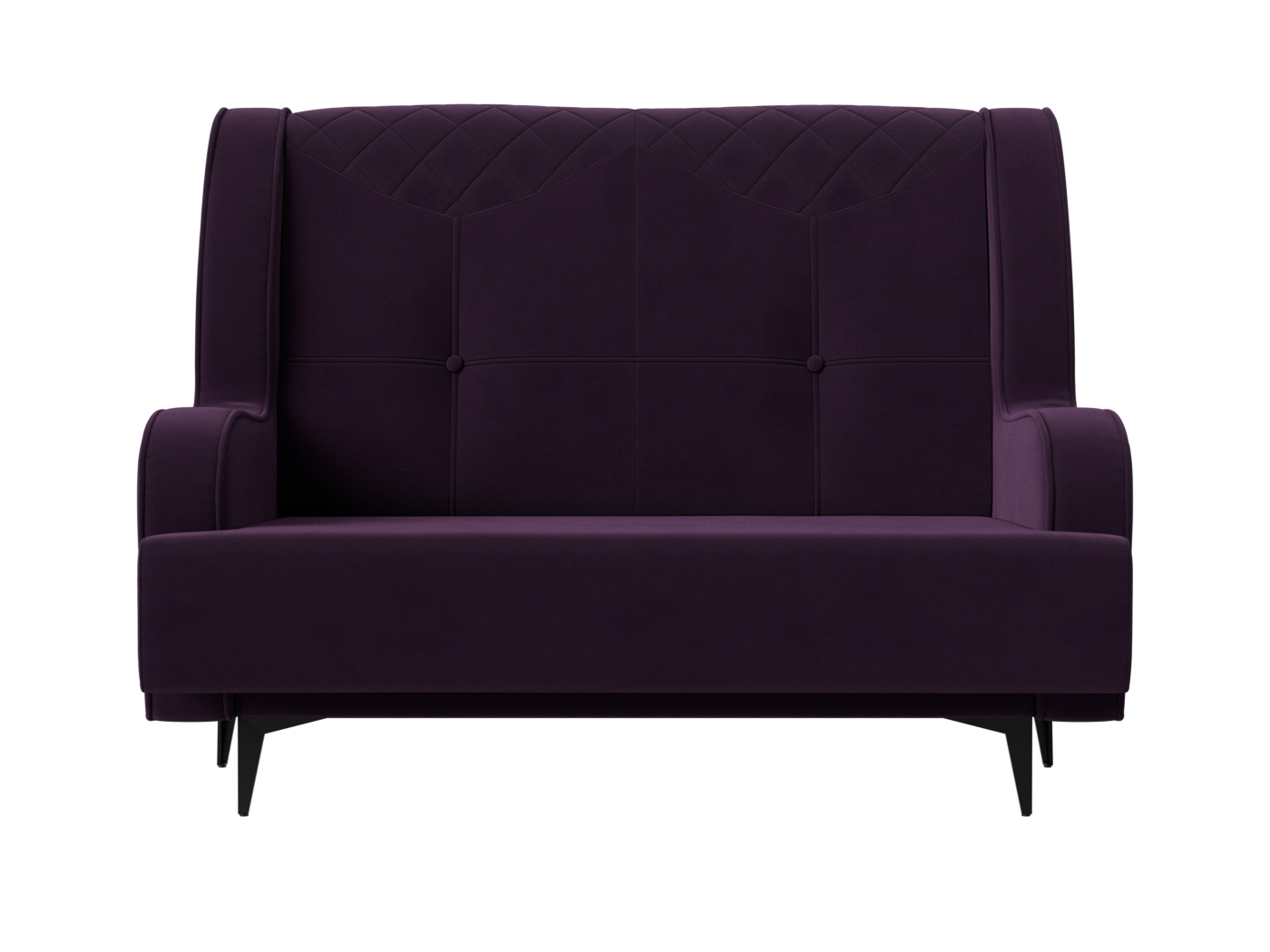Прямой диван Неаполь 2-х местный (Фиолетовый)