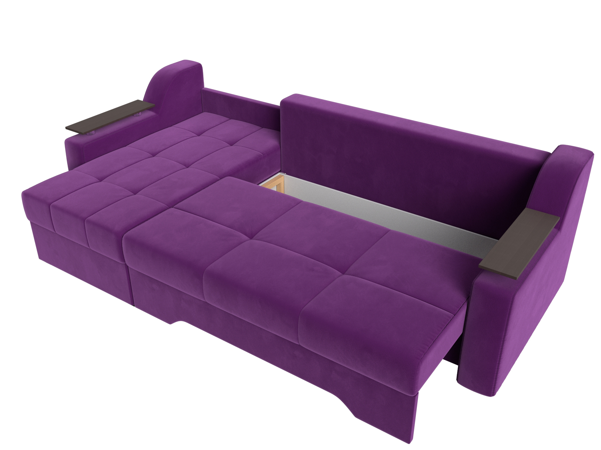Угловой диван Сенатор левый угол (Фиолетовый)