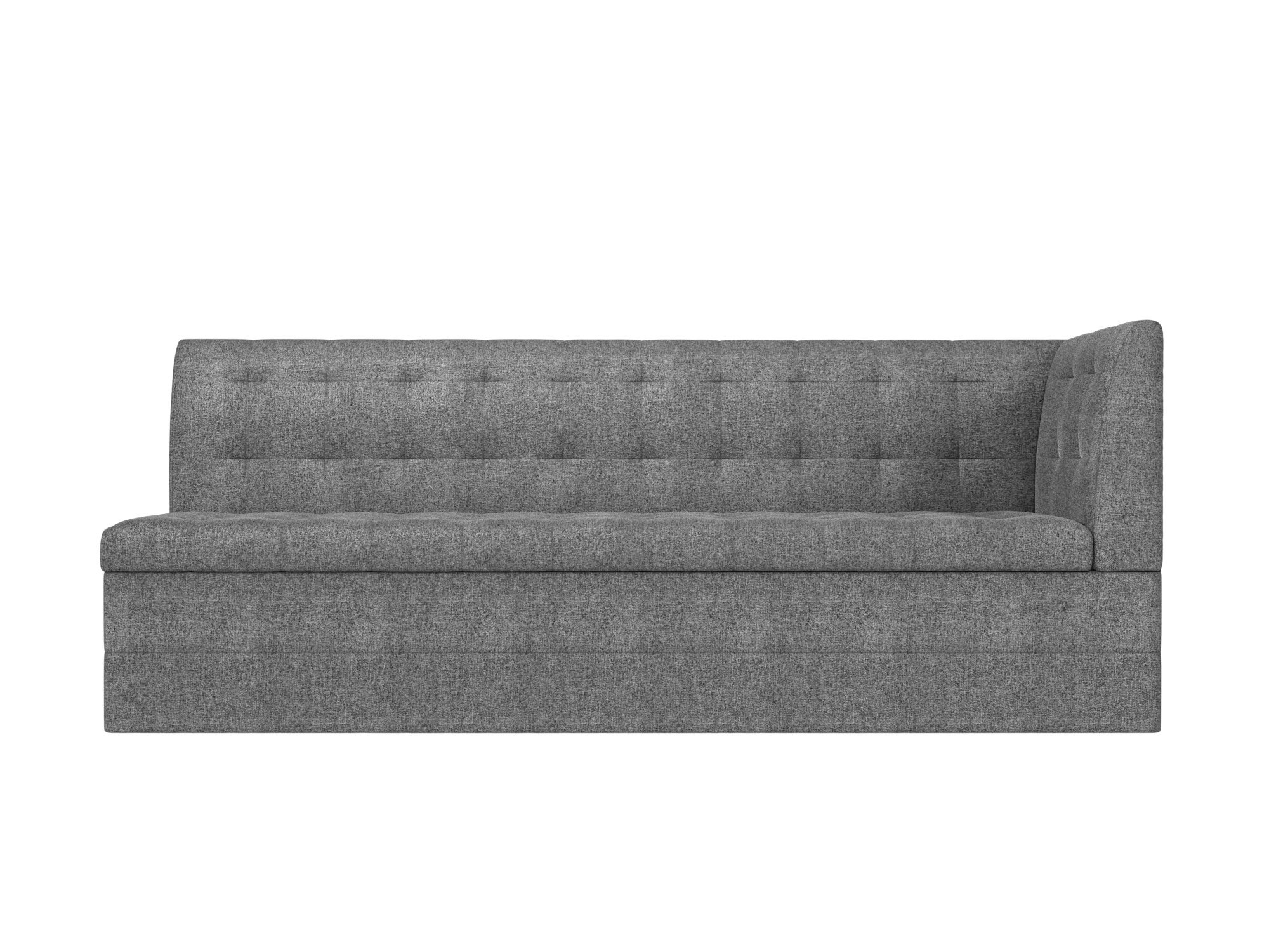 Кухонный диван Бриз с углом справа (Серый)