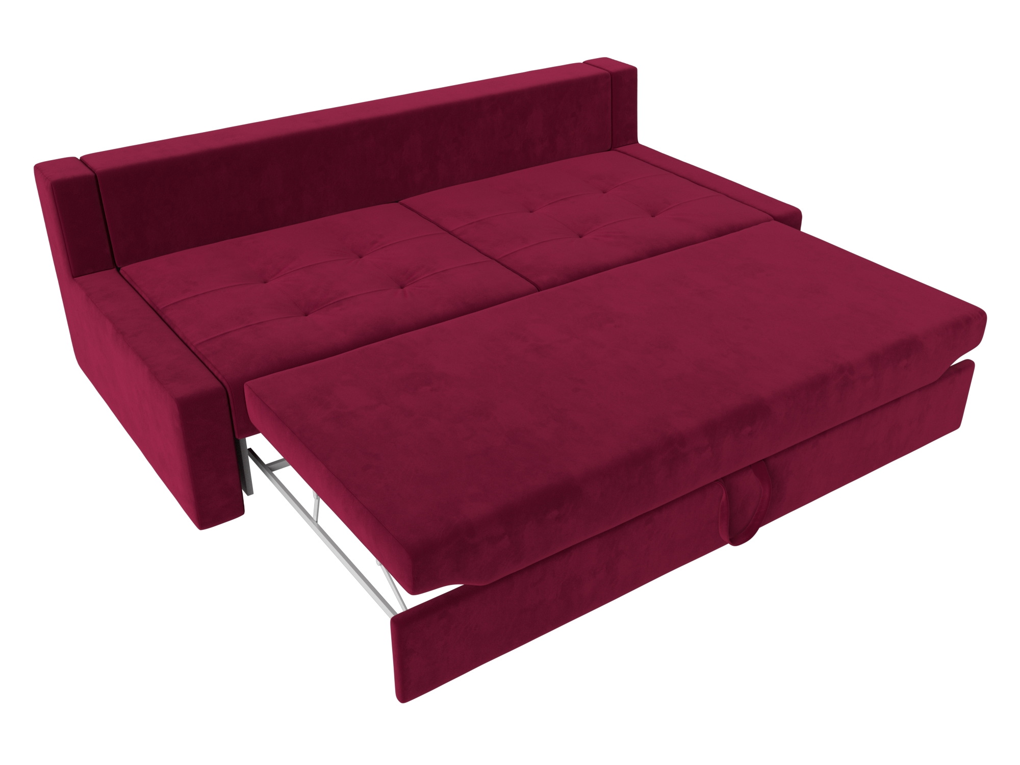 Прямой диван Мартин (Бордовый\Черный)