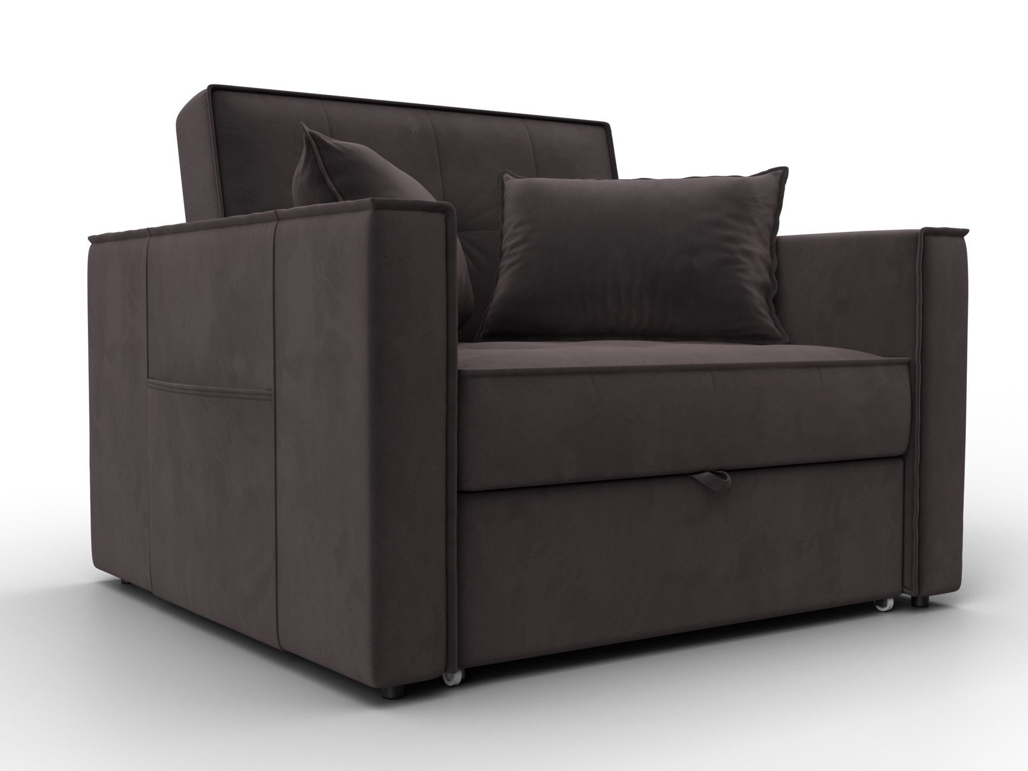 Кресло-кровать Лига-104 (80) ( SEVEN 727 коричневый )