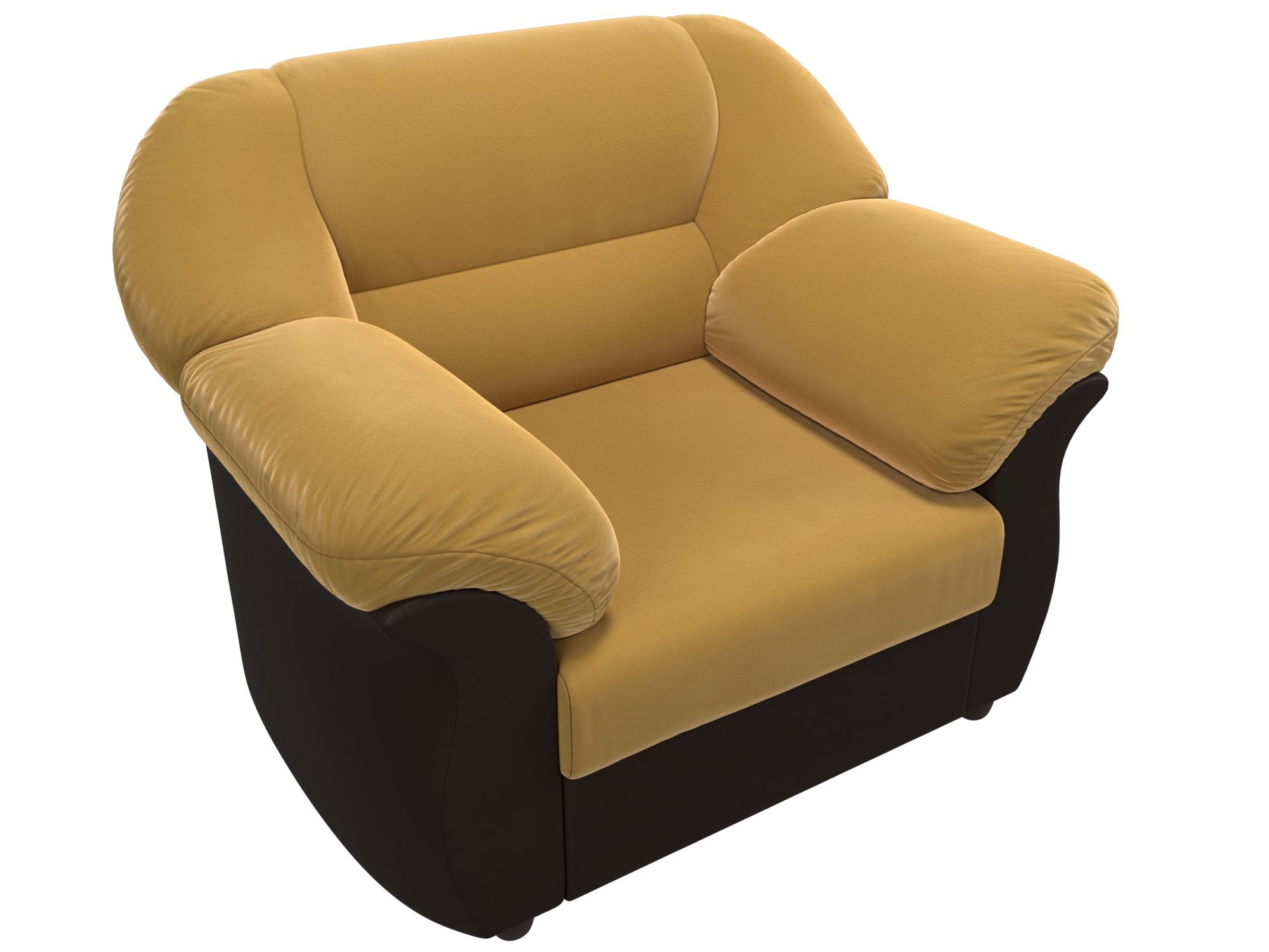 Кресло Карнелла (Желтый\коричневый)