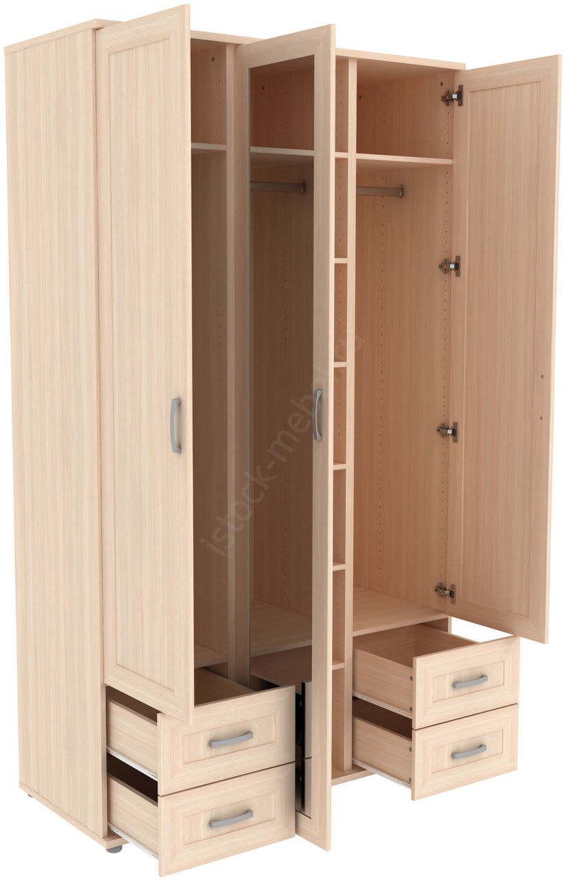 Шкаф для одежды с 1 зеркалом ГАРУН-К 513.10