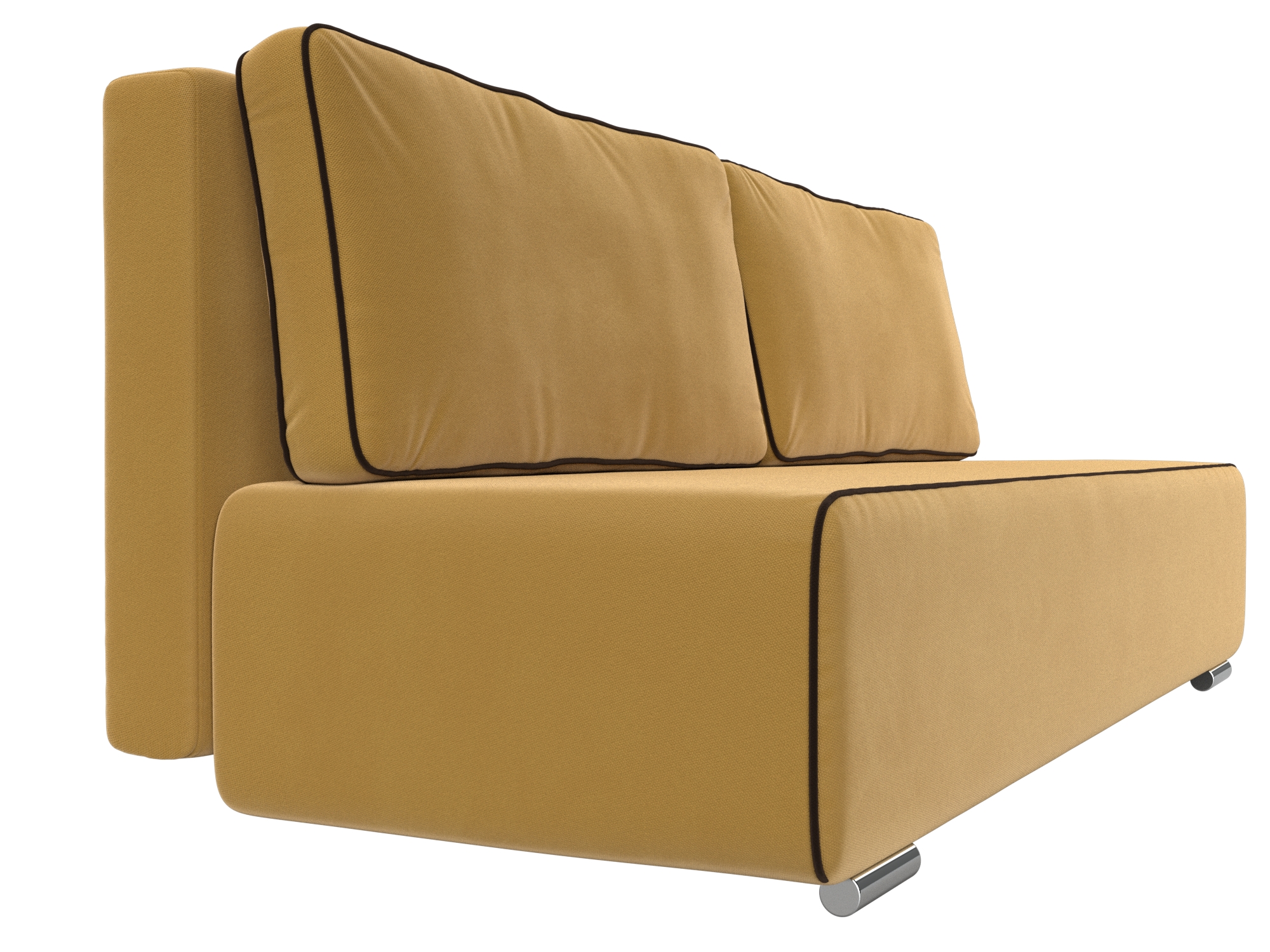 Прямой диван Уно (Желтый\коричневый)