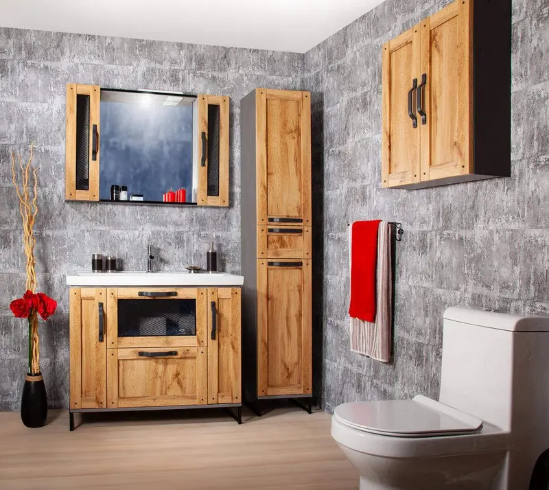 мебель в ванную в стиле лофт