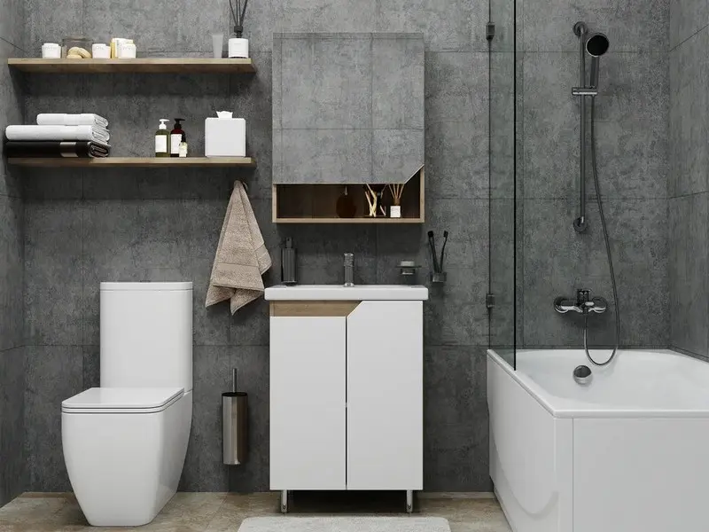 маленький гарнитур в ванную