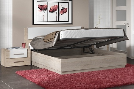 Двуспальная подъемная кровать