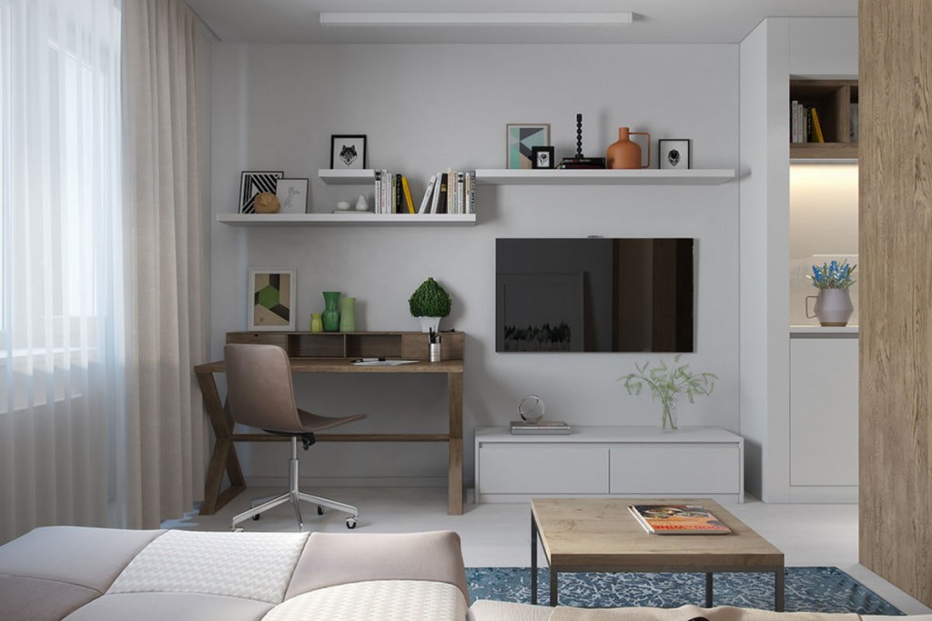 Зонирование и подбор мебели в квартиру-студию. Фото 4