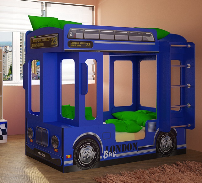 Кровать двухъярусная Автобус Лондон