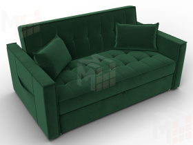 Диван прямой Лига-104 (140) ( SEVEN 626 зеленый )
