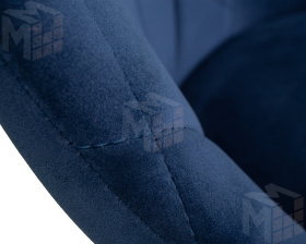 Стул барный DOBRIN LOGAN BLACK (синий велюр (MJ9-117))