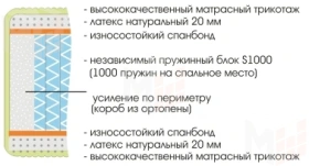 Матрас Royal Soft S1000 120х200 см