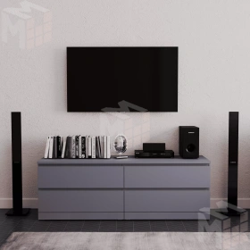 Комод Варма 4Д серый