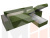 Угловой диван Дубай Лайт правый угол (Зеленый)