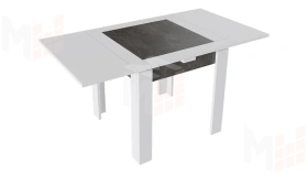 Стол раздвижной Хьюстон тип 3 Белый, Ателье темный