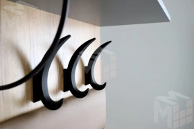 Вешалка настенная  Ольга-Лофт 6 Дуб Крафт Золотой/Темно-Серый