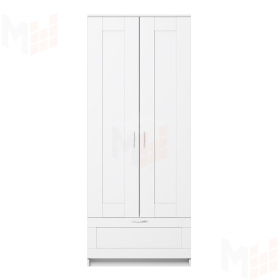 Шкаф комбинированный Сириус 2 двери 1 ящик белый