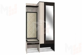 Прихожая Ольга 4 Ясень Шимо Светлый/Венге Аруба