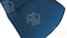 Стул Фэнди К4  Белый матовый, Велюр Confetti Blue