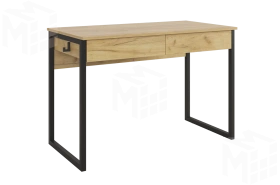 Стол Юниор дуб крафт золотой/черный муар