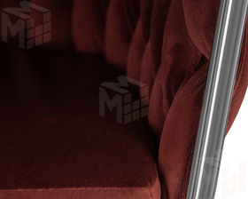 Стул барный DOBRIN MARCEL (винный велюр (MJ9-35))