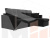 Угловой диван Валенсия правый угол (Черный)