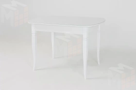 Стол раскладной Хоста с резными опорами Белый