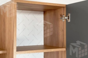 Стенка в гостиную Бери дуб крафт золотой/графит